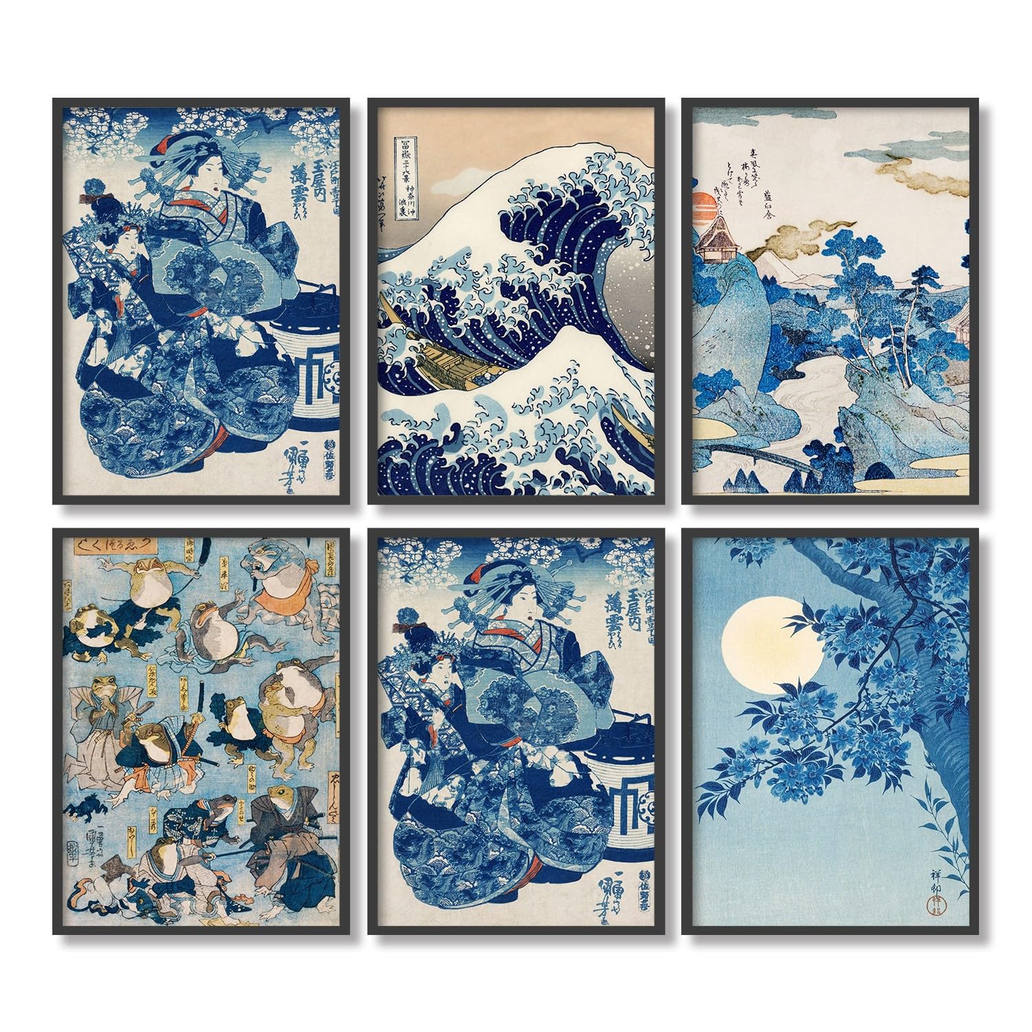 Amazon.co.jp: 日本の波 浮世絵 葛飾北斎展覧会 プリント ヴィンテージ
